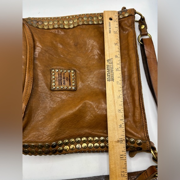 Campomaggi Brown Crossbody Bag with Studded Details - Picture 7 of 8